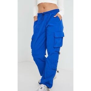 Garage The Chloe Nylon Parachute Pant Blue